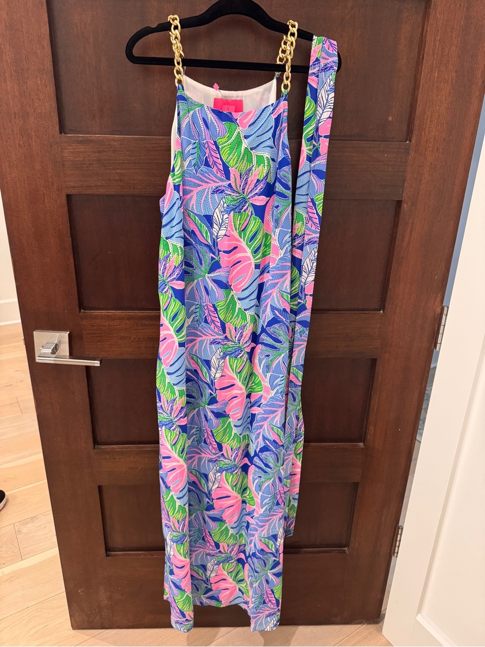 Lilly Pulitzer Beleaf in Yourself maxi dress in tropical print (Blue grotto )
